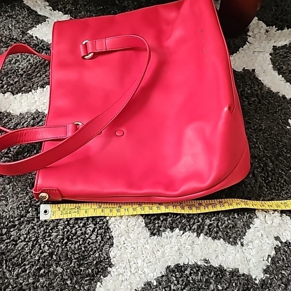 Etienne Aigner red shoulder bag leather purse